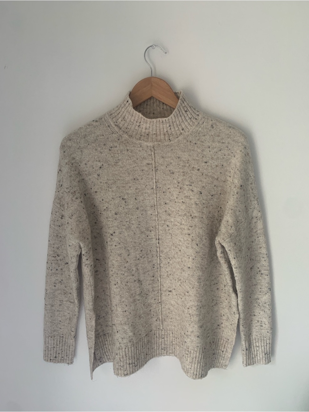 Jessica Simpson Cream Speckled Turtleneck Sweater